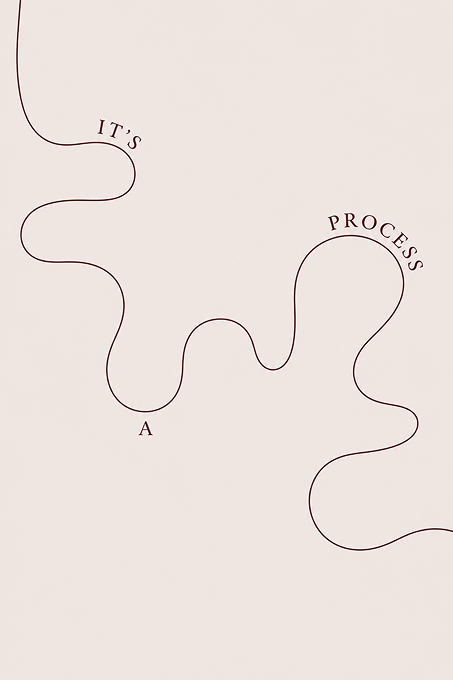 “It’s a process.” — a winding line