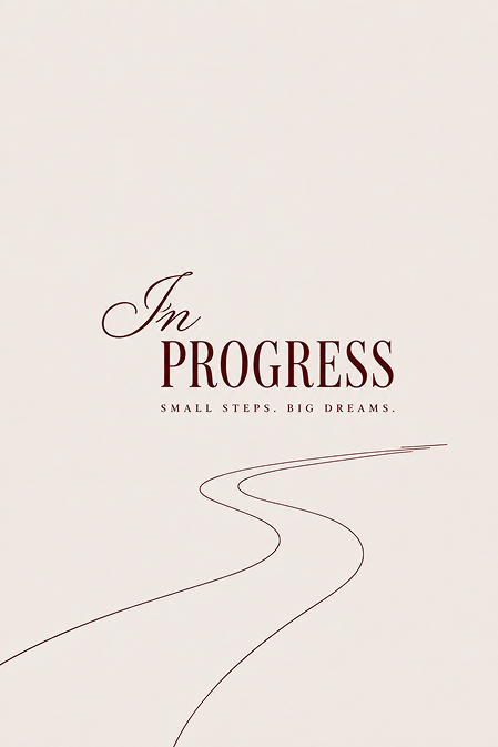 The In Progress app, opened to its home screen
